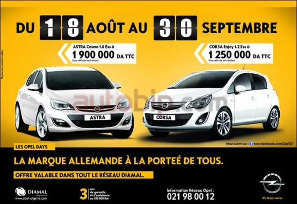 Opel Days jusqu’au 30 septembre