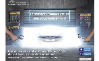 Hyundai Algérie : le SAV jour et nuit pendant le mois de Ramadhan