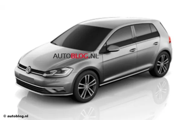 Volkswagen Golf 7 facelift : les premières images en fuite