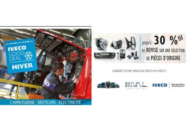 Ival : jusqu’à 30% de remise sur une sélection de pièces de rechange Iveco