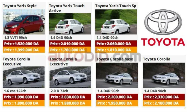 Fin de saison promotionnelle Toyota