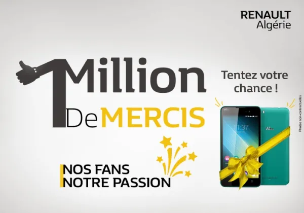 Cinq smartphones Wiko à gagner sur la page facebook de Renault Algérie