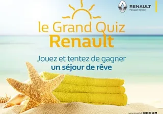 Renault Algérie : Quatres voyage en Tunisie pour deux personnes à gagner avec le Grand Quiz