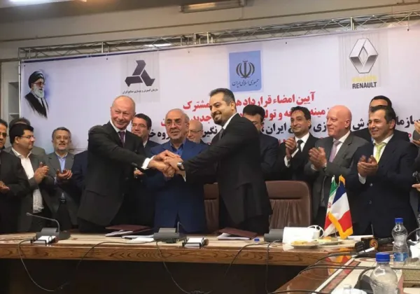 Groupe Renault en Iran : usine de production de 6 modèles + usine de moteurs