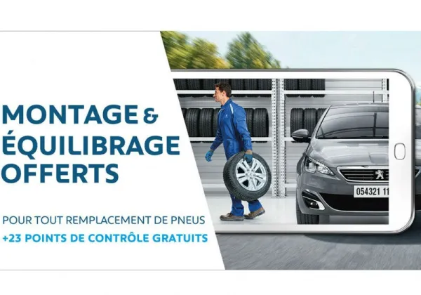 Peugeot Algérie : montage et équilibrage offerts pour tout remplacement de pneus jusqu'au 31 aout