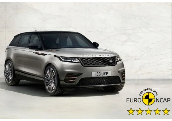 Le RANGE ROVER VELAR décroche les 5 étoiles à l'EuroNCAP