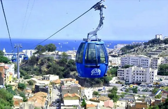 Suspension du téléphérique Oued Koraich-Bouzaréah aujourd'hui de 8h30 à 16h