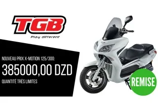 SYM Algérie : TGB XMotion 125cc et 300 cc à partir de 385 000 da