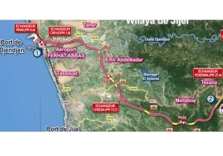 Liaison port de Djen Djen (Jijel) à l’autoroute Est-ouest : premier tronçon réceptionné en septembre
