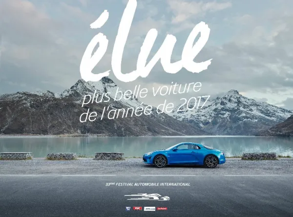 "Alpine A110" élue plus belle voiture de l’année 2017