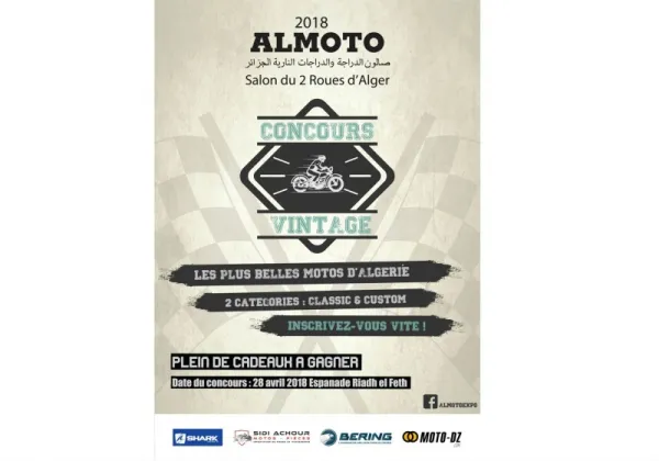 Almoto 2018: Deux concours destinés spécialement aux motards Algériens