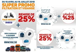 IVAL lance le pack "Mhenni" avec -25% la vidange de la gamme IVECO
