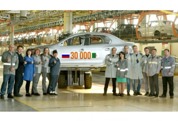 Renault Russie a livré 30 000 carrosseries Renault Symbol à l'usine Renault Algérie Production