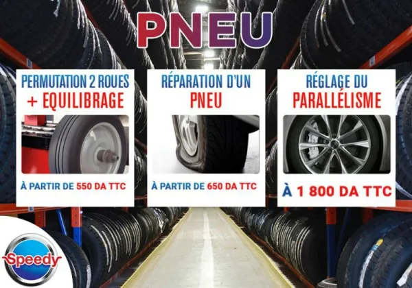 Speedy Algérie: les offres actuelles sur les pneumatiques