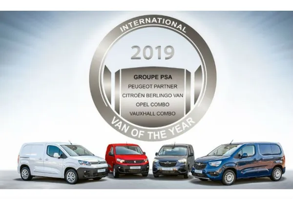 Les Peugeot Partner, Citroën Berlingo Van et Opel/Vauxhall Combo remportent le trophée « International Van Of The Year 2019 »