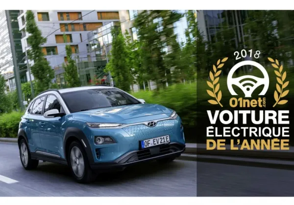 Le Hyundai Kona Electric élu «Voiture électrique de l’année »