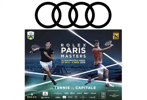 Audi s’associe au tournoi de tennis Rolex Paris Masters 2018