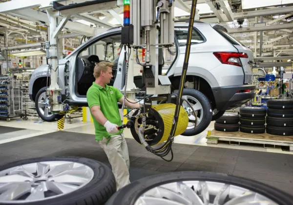 l'usine Skoda de Kvasiny (République tchèque) est parmi les plus modernes du monde