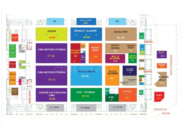 Salon d'Oran AUTOWEST 2018 : le plan du salon et la liste officielle des exposants (Communiqué)