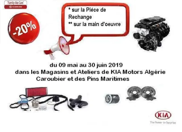 Campagne SAV_KIA MOTORS ALGERIE