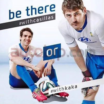 إيكر كاسياس و ريكاردو كاكا سفيرا Hyundai في مونديال البرازيل 2014