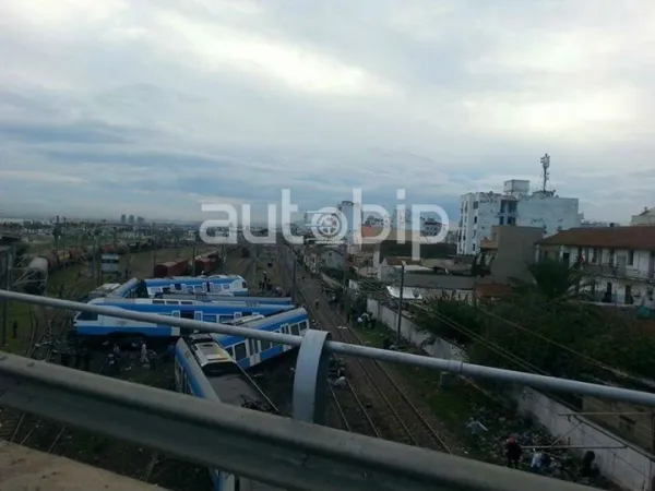حادث قطار الجزائر : السرعة المفرطة سبب انحراف القطار