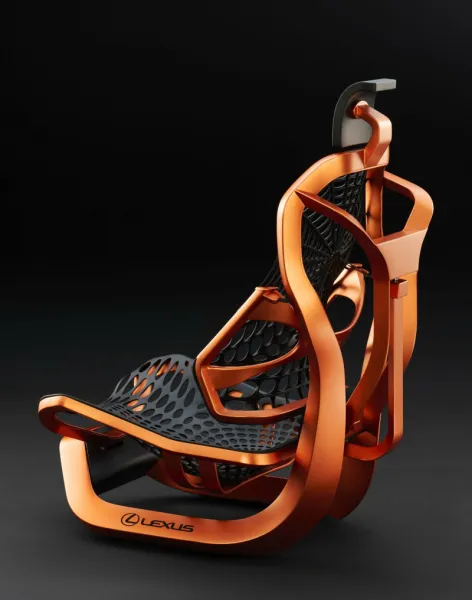Kinetic seat concept: المقعد المستقبلي من تصميم لكزس